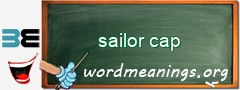 WordMeaning blackboard for sailor cap
